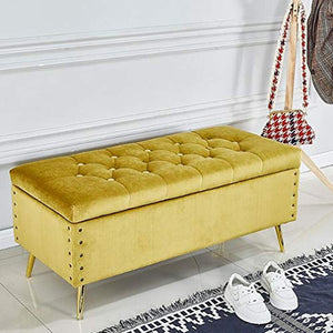 LXESWM Pouf Panca Ottomana Ottomano Panca poggiapiedi Pieghevole Imbottito Trapuntato Bagagli con la Copertura, for Soggiorno Camera da Letto (Colore : E, Size : 60cm)
