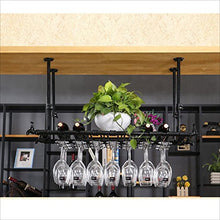 Portabottiglie per vino Sospensione per barra in metallo Bancone per bar Portabottiglie per vino Ristorante per uso domestico Portabottiglie per vino capovolto Dimensioni portabottiglie in ferro ret