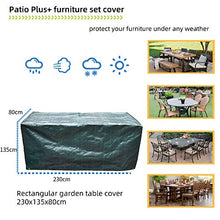 PATIO PLUS Copertura Protettiva per Tavolo da Giardino, Copertura Resistente agli Agenti atmosferici Traspirante Copertura del Giardino