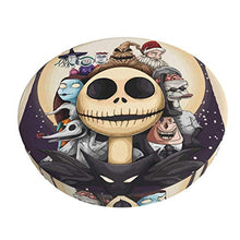 Sgabello rotondo da bar copre la sedia Nightmare Before Christmas Slipcover protettiva lavabile elastica sgabello cuscino Slipcover per 35,6 cm rotondo sgabello