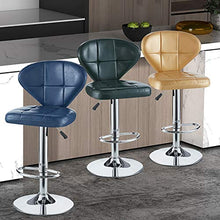 XINGLEI Sgabello da Bar Regolabile in Altezza Sedia Girevole Moderna Airlift Sedia Imbottita con Schienale Medio per Una Seduta ergonomica Elevata Design Raffinato Girevole a 360 ° (Color : Black3)