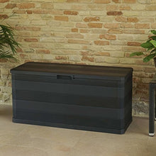 Tidyard Baule da Giardino Piccolo, Cassetta Multiuso Impermeabile, Bauli e Contenitori da Giardino 280 L Nero