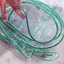 SHIJINHAO Telo Impermeabile Esterno,0,5 Mm Vetro Cancella Poly Tarpaulin Tarpaulin Copertura Serra Panno A Prova Di Pioli Impermeabile Impermeabile A Prova Di Polveri Con Pacciame Di Plastica Traspare