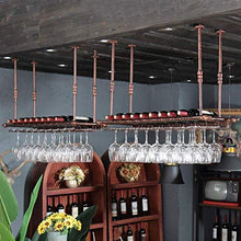 Leifeng Tower Classico Wine Rack Ferro Battuto Materiale Wine Rack Decoration Europeo Wine Rack Creativa Hanging Rack Gancio Regolabile (Color : Bronze)