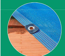 TYHZ Telo Ombra Blue 90% Shade Ploth Mesh Sun Block Net Mesh Shadese per Giardino Patio UV Resistente agli Occhielli Telo Parasole (Size : 3×5m)