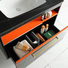 Set di Mobili da Bagno Mobile Bagno Semplice Bagno Set da Parete Mobile da Bagno in Legno Mobile Rock Plate Basin Vanity Specchio armadietto Cabinet Set con Specchio