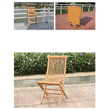 Set tavolo e sedia in teak pieghevole per esterni, tavolino e sedia per porta patio, set 3 pezzi di mobili per il tempo libero per terrazza balcone, per giardino / prato / piscina sul retro
