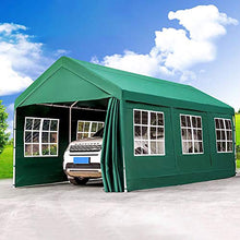 ZDYLM-Y Tenda da Festa per Gazebo per Posto Auto Coperto Resistente all'Acqua con Lati della Finestra, Tenda da Esterno Antivento e Antipioggia,6x3m