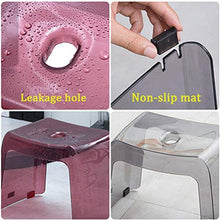 AJH Sgabello da Bagno, Sgabello di Sicurezza per Doccia, Sgabello per Cambio Scarpe in plastica Spessa, Moderno, Minimalista, Antiscivolo, Piccola Panca Adatta per Donne incin