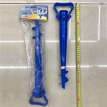 Yardwe 2Pezzi Picchetto di Supporto per ombrellone Mare Spiaggia in plastica Porta ombrellone da Spiaggia,Blu (16.5 x 7 x 1.7 di Pollice)