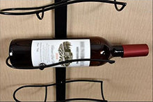 Supporto da parete in metallo portavino portabottiglie, positive 6 bottles of 20 * 9 * 75 red copper