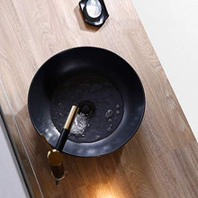 Lavabo, controsoffitto del dispersore del Bacino for Il Guardaroba Bagno Rotonda Ceramica Domestica Art Bacino (Senza Rubinetto) -42x13.5cm
