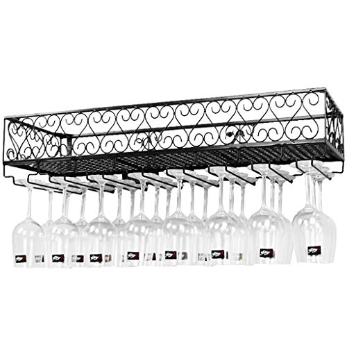 FAFZ Portavini Portabottiglie in Metallo A Parete, Sala da Pranzo E Cucina Portabottiglie Multifunzionale per Vino, Portaoggetti, Portabottiglie (Size : 50cm)