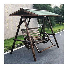 HLZY Grande aliante all'aperto con Supporto, 3 Person Garden Swing Furniture Arredi Mobili Patio Swing Salotto all'aperto Sedia Lazy Dzeche Hammocks Banco oscillante Set Perfetto