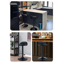 C-J-X STOOL/CHAIR Sgabello da Ufficio per Il Personale, Sedia da Conferenza in PU Nera Sgabello da Bar Girevole in Pelle da Bar Club Sgabello da Bar per La Colazione(Size:38 * 47-63CM)