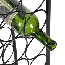 Espositore per Vino, portabottiglie in Metallo, Design Curvo per Cucina Cantina per Cantina