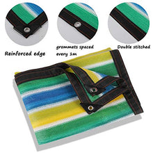 Rete ombreggiante 90% Sunblock Panno Ombreggiante per Copertura per Piante di Serra, Tende da Sole da Giardino per Ripari All'aperto, Strisce Multicolore (Dimensioni : 5x10M)