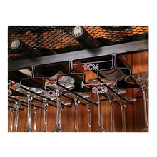 YWYW Portabottiglie portabottiglie Europeo in Ferro battuto portabicchieri da Champagne Adatto per Bar ristoranti cucine (Nero) (Dimensioni: 60 * 30 cm)