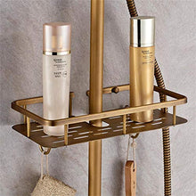 GJJSZ Bagno Bagno Doccia Rack Pieno di Rame Bagno WC a Parete Ripiani(30 cm) Mensola da Bagno