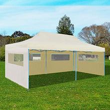 vidaXL Tenda per Feste Pop-up Pieghevole Impermeabile Crema Tendone Gazebo