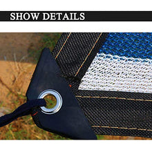 XIAOXIAO Rete ombreggiata Strisce Blu Rete Ombreggiata Protezione UV 90% Durevole Materiale HDPE Cortina Finestra Ombra Crema Solare Vegetale (Size : 8x8m)