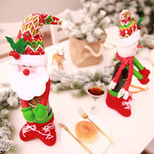 Amosfun Natale Bottiglia di Vino Copertura Pupazzo di Neve Bambola Sacchetti di Champagne Maglione di Bottiglia di Vino di Natale per Le Decorazioni della tavola Festa di Natale