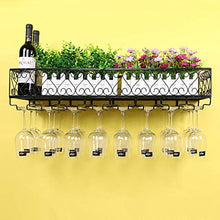 FAFZ Portavini Portabottiglie in Metallo A Parete, Sala da Pranzo E Cucina Portabottiglie Multifunzionale per Vino, Portaoggetti, Portabottiglie (Size : 50cm)