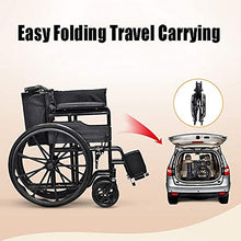 Sedie A Rotelle Leggere per Adulti - Forniture Mediche - Drive Medical Walker - Poggiagambe Sollevabili per Un Comfort Extra, Nero A