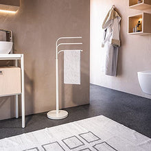 Gedy 28310200000 Winny bagno bianco con braccia mobili, Misure e peso: 89X25X43,6 CM & 3,5 KG, Porta asciugamano realizzato in acciaio inox e Cromall, Design R&S, 2 anni di garanzia, Unica