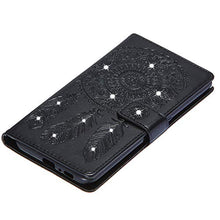 GIMTON Cover Galaxy A80, Antiurto Custodia in PU Pelle con Slot Carte e Cinturino da Polso per Samsung Galaxy A80, Magnetico Cover di Portafoglio, Nero