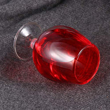 NUOBESTY Bicchiere di Vino Scherzo Giocattoli No Versare Bicchiere di Vino Pesce D'aprile Scherzo Ingannevole Puntello Rosso