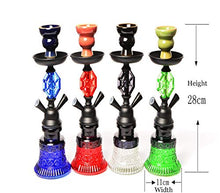 XJJY Doppio Tubo del Tubo Flessibile con Tutto 2 Kit Completo di Vetro Shisha Narghilè, Set di fumi di Partito Senza nicotina,Blu