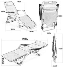 SHUAIIJUAN Sedia per il tempo libero domestico Patio Lounge Poltrone Sdraio Sdraio Zero Gravity di relax all'aperto Patio pieghevoli sedie a sdraio con poggiatesta regolabile rimovibile - Grey