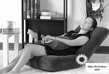 Li jing home Divano Pigro Elegante Divano ad Un Posto Divano Letto Singolo Tatami Divano Pieghevole in Tessuto Multiuso Sedia Pieghevole sul Letto Regolabile Morbido e Confortevole (Color : Blue)