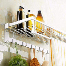 PYROJEWEL Scaffali Bagno Bar Banco di Bar Gancio in Alluminio Spazio Rack cremagliera Pieghevole Accessori mensola del Bagno Bagno mensola da Bagno