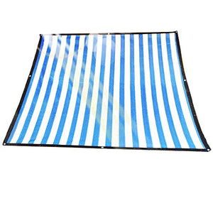 YS Panno Parasole Multiuso per Esterni 90% Uv Nero Panno Ombreggiante in Rete Premium Colori per Schermi Solari,Blu,4X8M