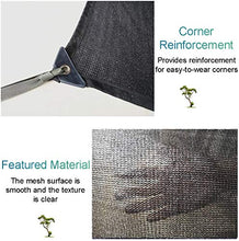 Telo Ombreggiante, Bordo nastrato in Tessuto Parasole con Parasole con passacavi - Copertura in Rete Coperta for Giardinaggio for Posto Auto Coperto, pergola, Serra, Prato e Patio (Size : 5m x 5m)