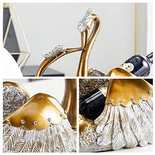 XLBAXLJ Incolla Drill Swan Wine Rack, Blu Fumetto Creativo Sveglio del Vino della casa cremagliera Champagne Decorazioni per la Veranda Ufficio Soggiorno Camera da Letto