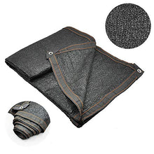Bordo in Tessuto Nero con Occhielli, Tessuto all'85% per Copertura per Tetto. Tetto per Serra (Dimensioni : 4x5m)