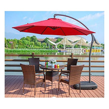 HLZY Tavolo in Vimini in Rattan mobili in Patio e Set s Set di mobili da Giardino con ombrellone, Patio mobili Rattan Giardino mobili Set per la Famiglia
