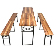 TecTake 800424 Set da Birreria, Tavolo Alto e Panche, Richiudibile Bar Giardino Birra - Different Models (Tipo 3 | No. 402189)