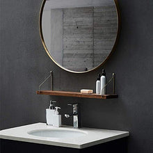 RCLD Una partizione della Decorazione della Stanza Parete attrezzata Mensola Cornice Alta qualità Materiali Metal Design Legno (Size : 60cm)