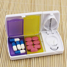 HEALLILY Taglierina per Tablet con Sdoppiatore per Pillola con Contenitore per Pillole per Il Taglio di Piccole O Grandi Pillole Bianche