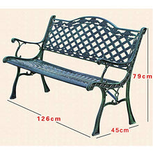 Panca Da Giardino Per Esterni, Panca Da Veranda In Ghisa Per Mobili Da Esterno, Panca Da Terrazza Per Il Tempo Libero In Ferro Antiruggine, Adatta Per Ponte/Prato/Strada