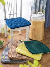 XHNXHN Cuscini per sedie da Pranzo in Velluto, Cuscino per Sedile Caldo Tatami per Interni Esterni Antiscivolo Imbottiti per sedie Traspiranti Giallo 40x42 cm (16x17 Pollici)