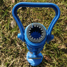 Yardwe 2Pezzi Picchetto di Supporto per ombrellone Mare Spiaggia in plastica Porta ombrellone da Spiaggia,Blu (16.5 x 7 x 1.7 di Pollice)