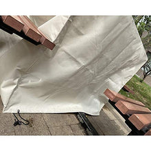 LSXIAO All'aperto Terrazza Fodere per Mobili, Tessuto Oxford Resistente, A Prova di Vento Impermeabile Anti-UV con Occhielli Adatto per Mobili Quadrati/Rettangolari