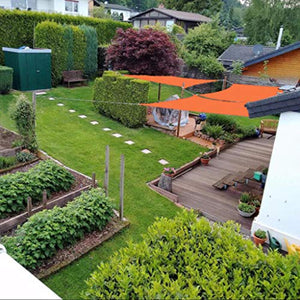TRITTHOCKER Rettangolare Vela Ombra, terrazza con Giardino a baldacchino, Nuoto Ombra, Campeggio Esterna Vela baldacchino,3x3m