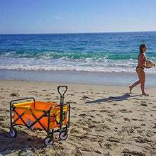 HJBH Outdoor Pieghevole Utility Wagon, Pieghevole da Giardino Portatile Carrello a Mano Multifunzione, Manici Regolabili, Adatto a Shopping Picnic Beach Park (Color : H)