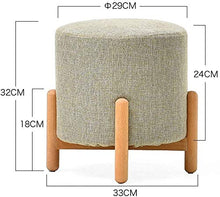 Sgabello da Cucina Home Moda Sgabello Tavolino Sgabello in Legno Massiccio Piccola Panca Sgabello Cambiare Le Scarpe Sgabello Creativo Living Room Divano Sgabello Sgabello da barYZJL